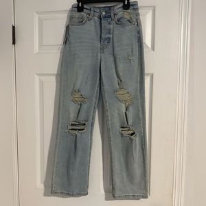 00 high rise straight leg jeans